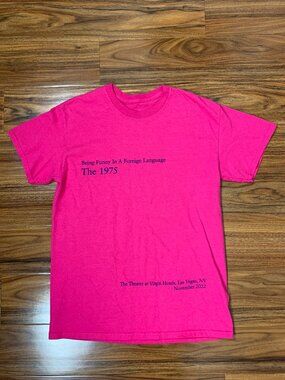 The 1975 Being Funny in a Foreign Language Pink T-shirt